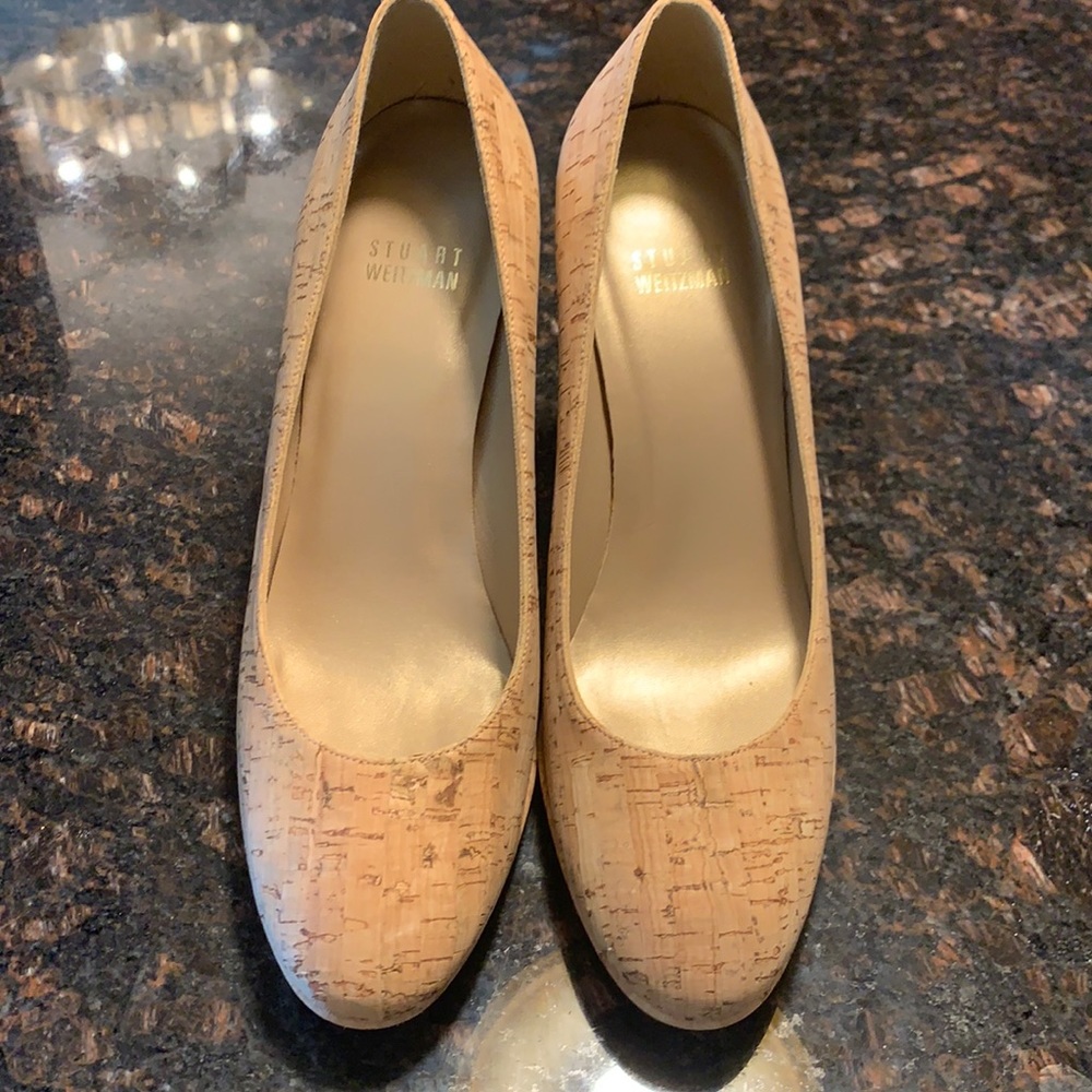Stuart Weitzman Cork Platform, 8.5, like new